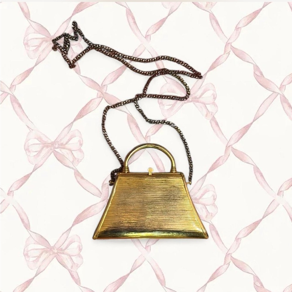 Vintage brass clutch